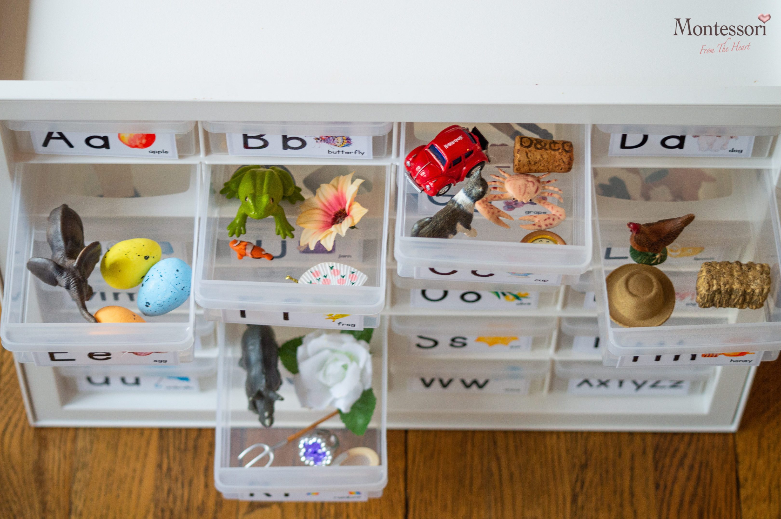 Montessori Language Cabinet Diy Sound Alphabet Box Free Labels