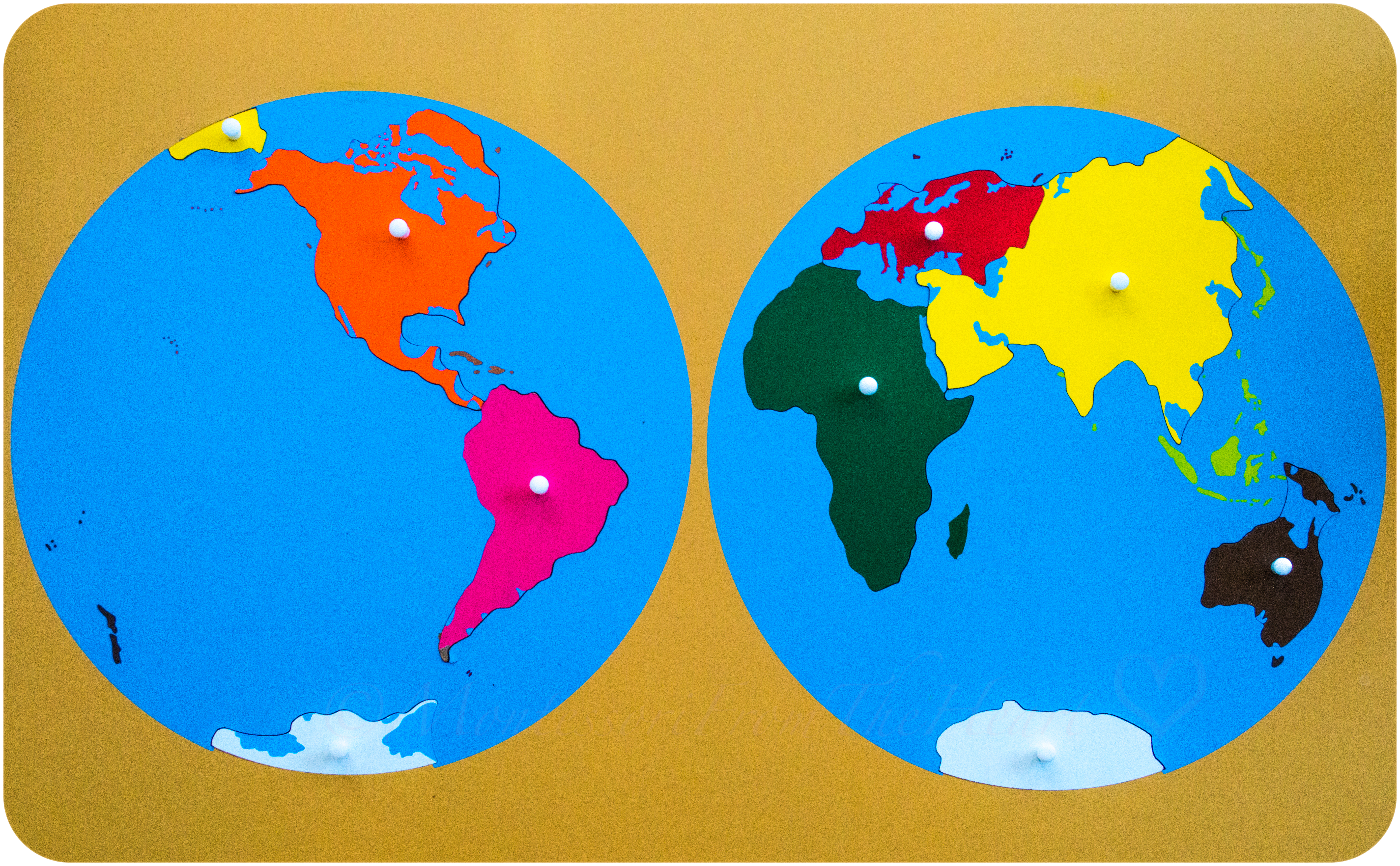 World Continent Puzzle Map Learning Continents With A Song Geography Activities 101 Series Montessori From The Heart